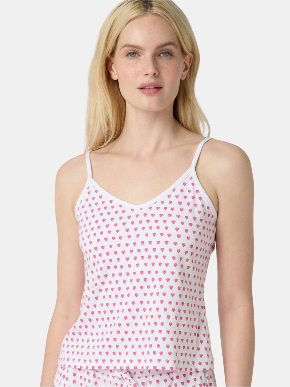 Roller Rabbit Hearts Mischa Pajama Top in Pink